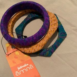 New With Tags Fabindia Āmnā colorful bangles